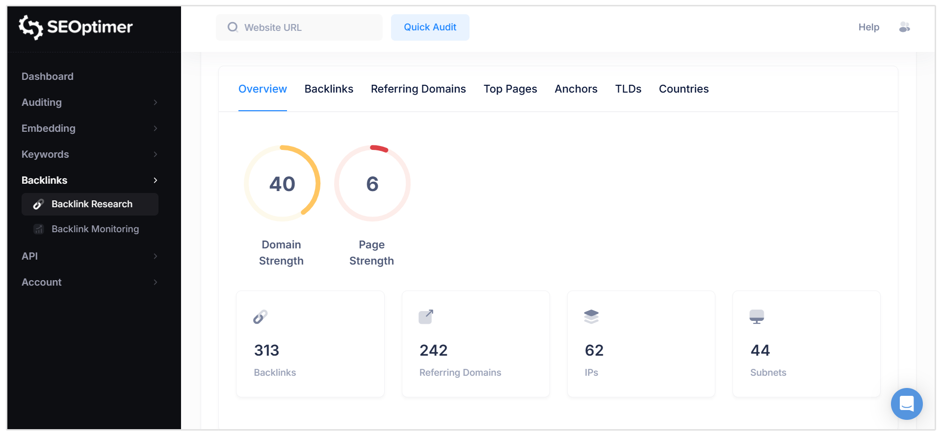 Strumento di ricerca backlink